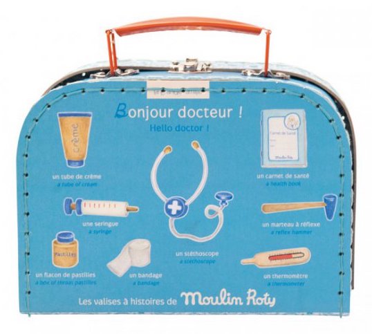 Valise de docteur en bois pour enfant