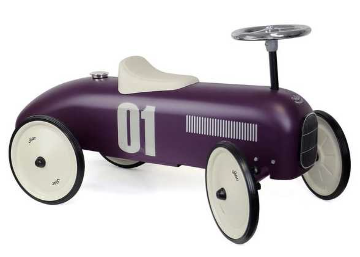 Voiture porteur métal aubergine - Vilac