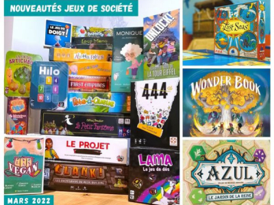 Les sorties jeux de société Mars 2022